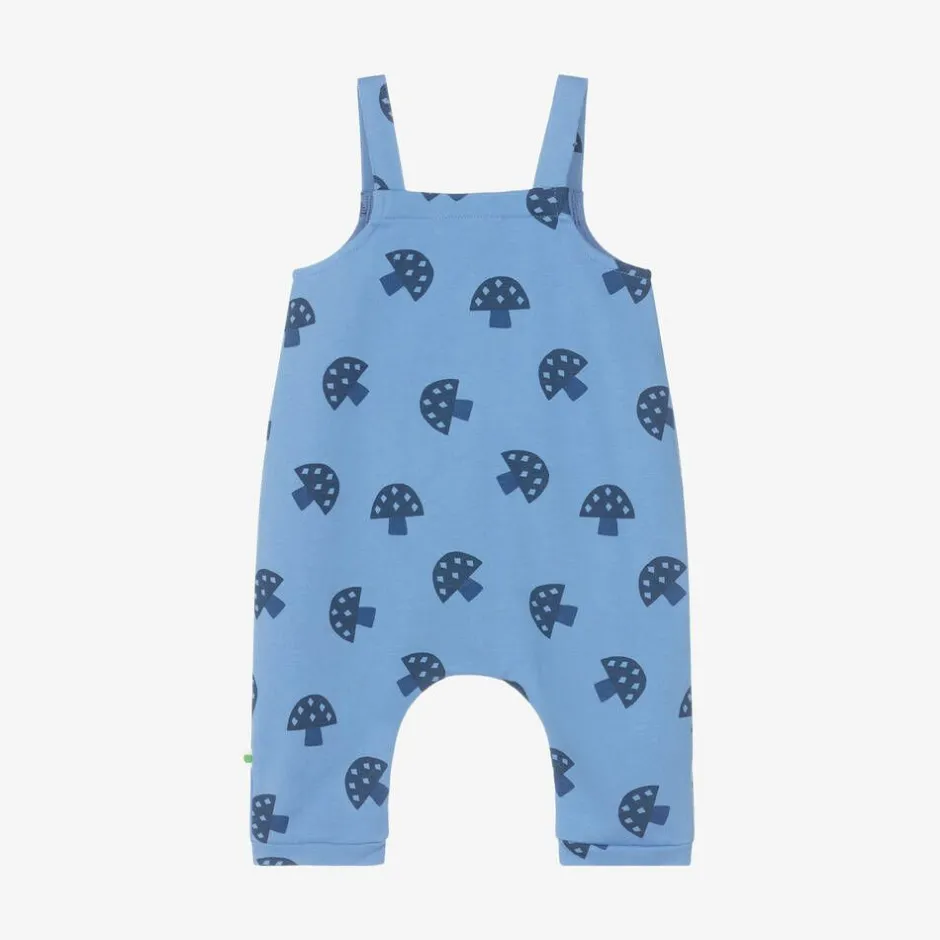 The Bonniemob Blue Organic Cotton Baby Dungarees Clearance