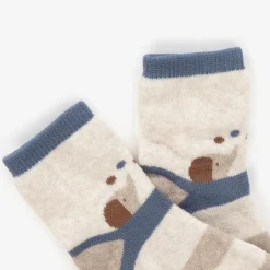 Mayoral Newborn Blue Organic Cotton Baby Socks (4 Pack) Discount