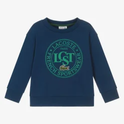 Lacoste Blue Organic Cotton Sweatshirt Online