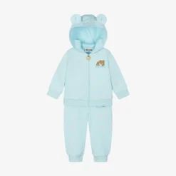 Moschino Baby Blue Organic Cotton Tracksuit
