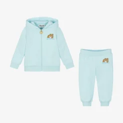 Moschino Baby Blue Organic Cotton Tracksuit