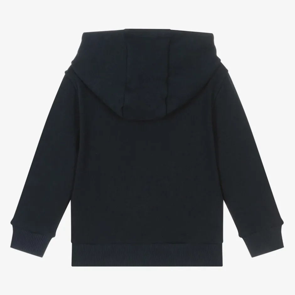 Lacoste Blue Organic Cotton Zip-Up Hoodie Online