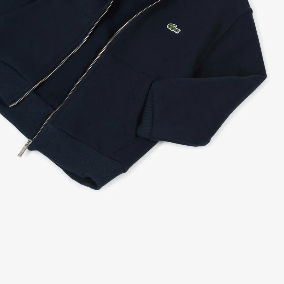 Lacoste Blue Organic Cotton Zip-Up Hoodie Online