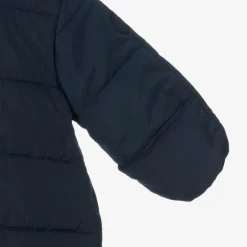 Petit Bateau Blue Padded Baby Snowsuit Clearance