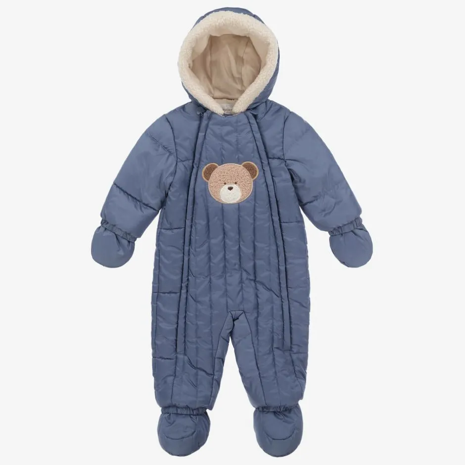 Mayoral Blue Padded Baby Snowsuit Outlet