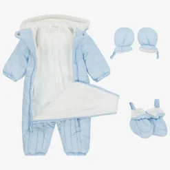 Mayoral Blue Padded Baby Snowsuit