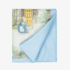 Peter Rabbit™ by Childrensalon Blue Padded Linen & Cotton Blanket (95cm) New