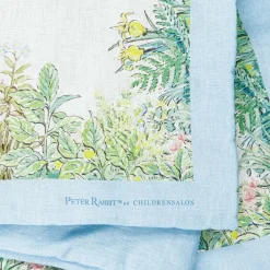 Peter Rabbit™ by Childrensalon Blue Padded Linen & Cotton Blanket (95cm) New