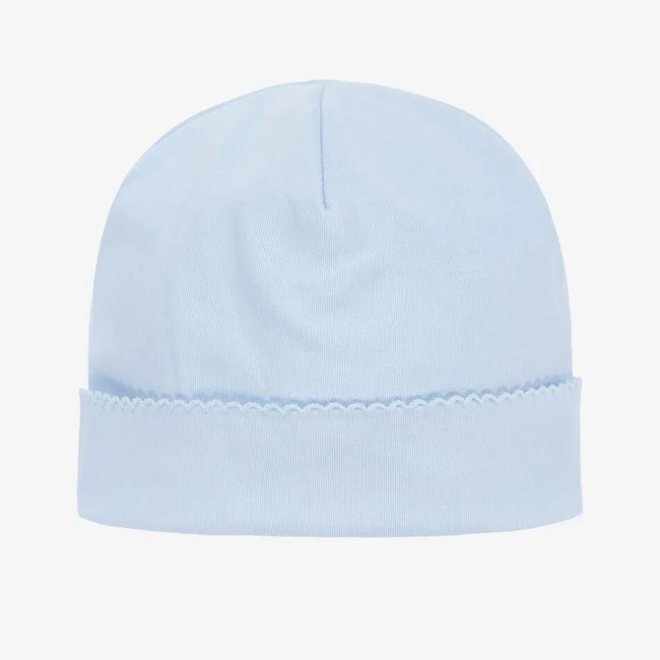 Kissy Kissy Blue Pima Cotton Baby Hat Outlet
