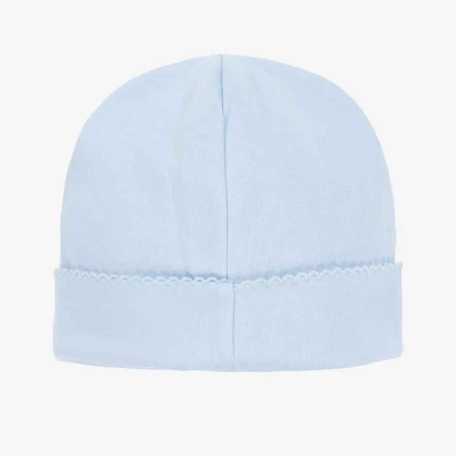 Kissy Kissy Blue Pima Cotton Baby Hat Outlet