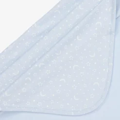 Kissy Kissy Blue Pima Cotton Crescent Moonlight Blanket (73cm) Hot