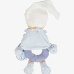 Doudou et Compagnie Blue Plush Teddy Rattle (21cm) Sale