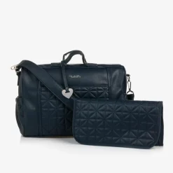 Nanán Blue Quilted Changing Bag (37cm) Hot