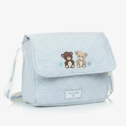 Monnalisa Blue Quilted Cotton Changing Bag (33cm) Discount