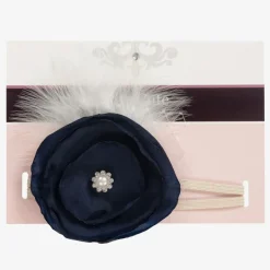 Cute Cute Blue Satin Flower Headband Sale