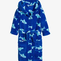 Playshoes Blue Shark Fleece Dressing Gown Clearance