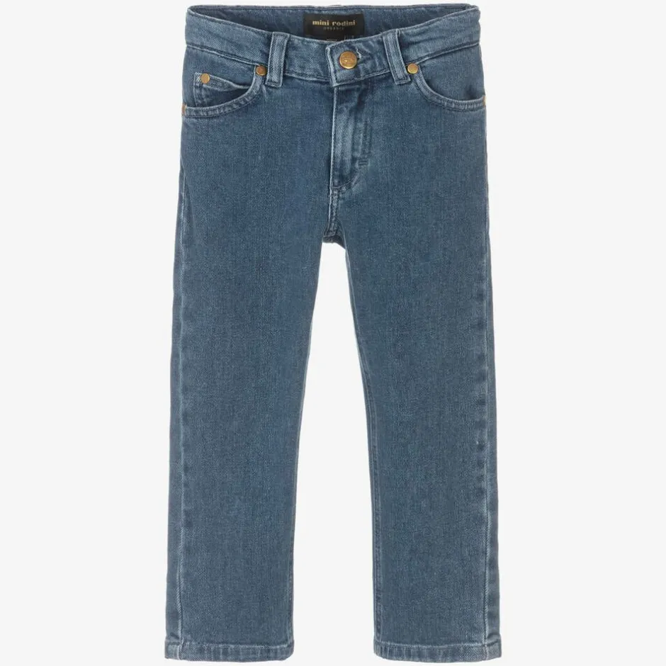 Mini Rodini Blue Straight Denim Jeans Best