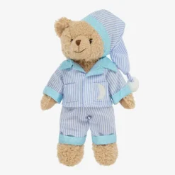 Powell Craft Blue Stripe Pyjama Teddy Bear (34cm) Outlet