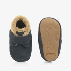 Old Soles Blue Suede Leather First Walker Shoes Discount