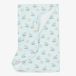 My Little Pie Blue Supima Cotton Rocking Horse Blanket (80cm) New