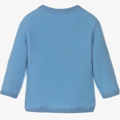 Joha Blue Thermal Wool Cardigan Clearance