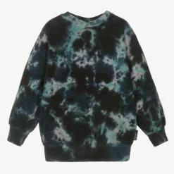 Molo Blue Tie-Dye Organic Cotton Sweatshirt Discount