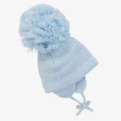 Sätila of Sweden Blue Tuva Giant Pom-Pom Hat