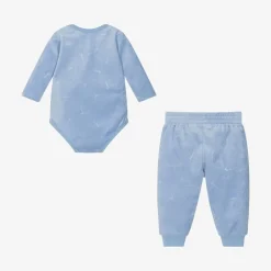 Nike Blue Velour Baby Trouser Set