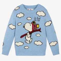 MC2 Saint Barth Blue Wool & Cashmere Peanuts© Jumper