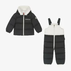 Moncler Enfant Blue Xola Down Padded Puffer Snowsuit Discount