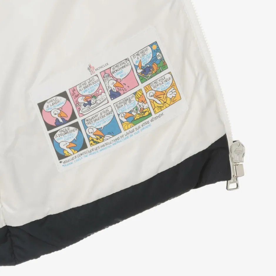 Moncler Enfant Blue Xola Down Padded Puffer Snowsuit Discount