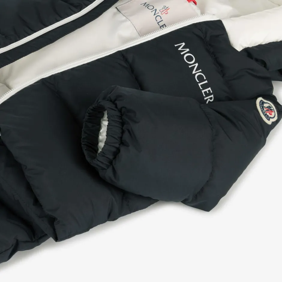 Moncler Enfant Blue Xola Down Padded Puffer Snowsuit Discount