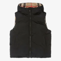 Burberry Boys Archive Beige Reversible Down Gilet Sale