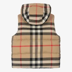 Burberry Boys Archive Beige Reversible Down Gilet Sale