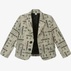 Burberry Boys Archive Beige Twill Blazer ArchiveBeigeW23 Hot