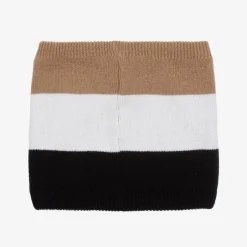 BOSS Boys Beige & Black Knitted Snood Sale