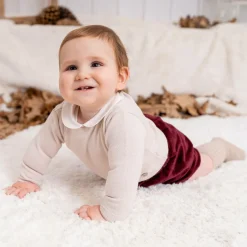 Artesanía Granlei Boys Beige & Red Shorts Set New