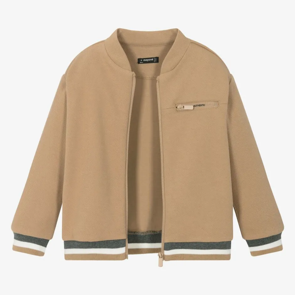 Mayoral Boys Beige Bomber Jacket Clearance