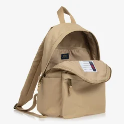 Ralph Lauren Boys Beige Canvas Polo Bear Backpack (37cm)