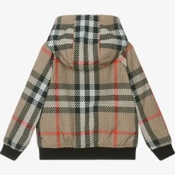 Burberry Boys Beige Check Jacket Sale