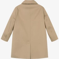 Burberry Boys Beige Check Reversible Car Coat Sale