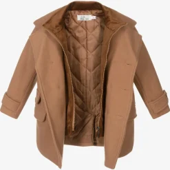 Beau KiD Boys Beige Coat & Hat Set Best