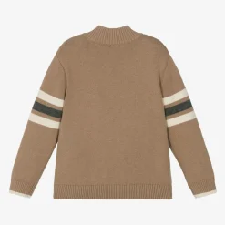 iDO Baby Boys Beige Cotton & Wool Sweater Outlet