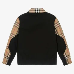 Burberry Boys Beige Cotton Check Zip-Up Jacket Best