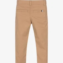 BOSS Boys Beige Cotton Chino Trousers Hot
