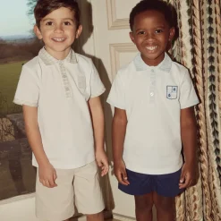 Beatrice amp; George Boys Beige Cotton Shorts