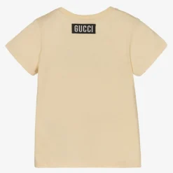 Gucci Boys Beige Cotton T-Shirt Sale