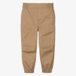Burberry Boys Beige Cotton Twill EKD Trousers New