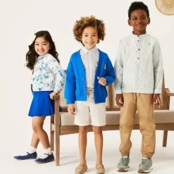 Burberry Boys Beige Cotton Twill EKD Trousers New