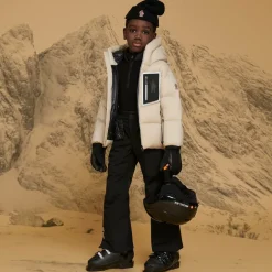 Moncler Enfant Boys Beige Down Padded Mandres Ski Jacket